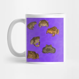 Toads Pattern Purple Mug